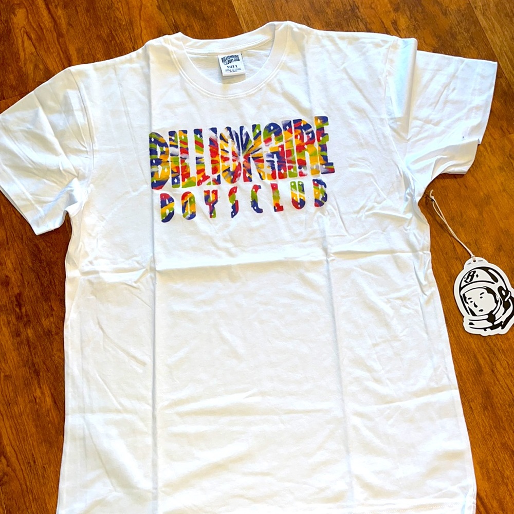 MEN BBC SHIRT LARGE (WHITE/MULTICOLOR)